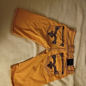 Rock Revival Orange Men's Straight Jeans